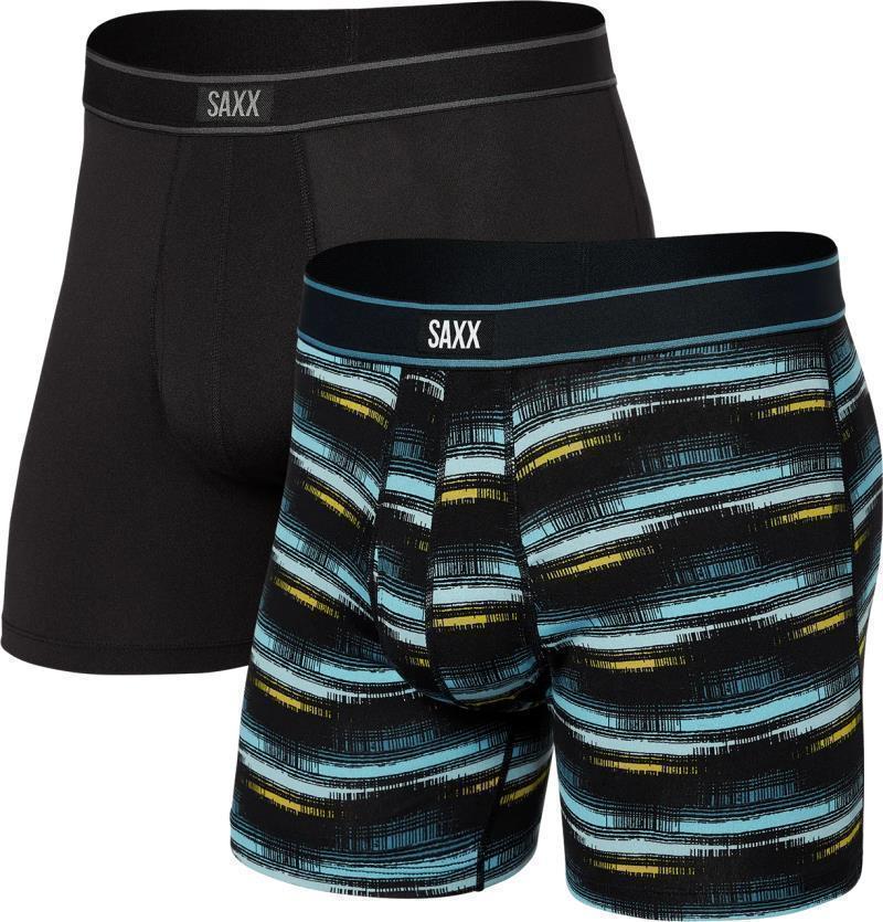 Daytripper Boxer Brief Fly, 5" Inseam - Mens - 2 Pack - Broadcast Stripe / Black 1