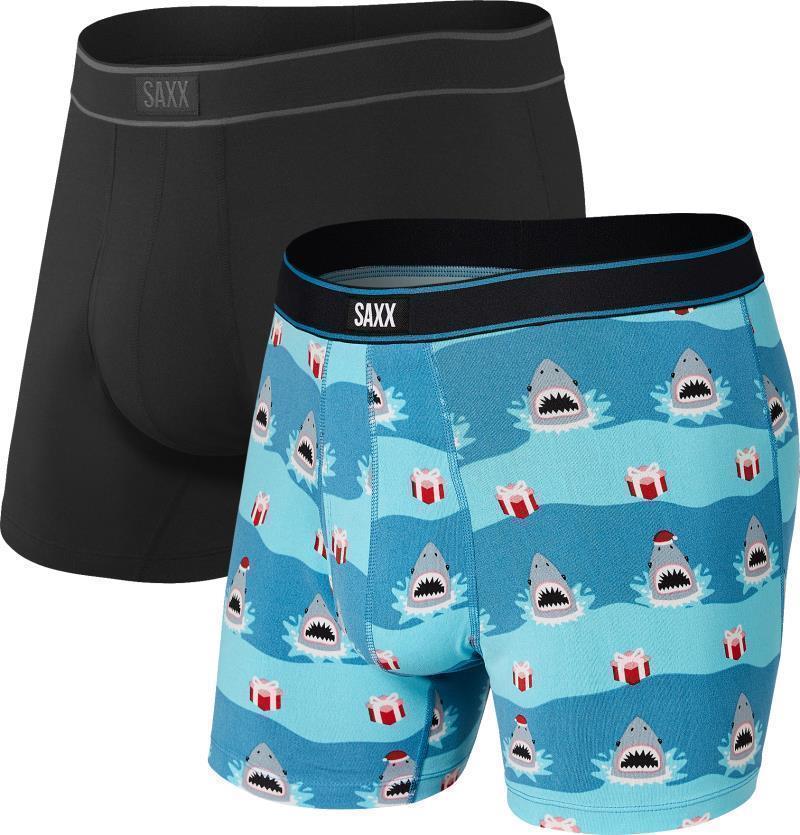 Daytripper Boxer Brief Fly, 5" Inseam - Mens - 2 Pack - Jingle Jaws / Black 1