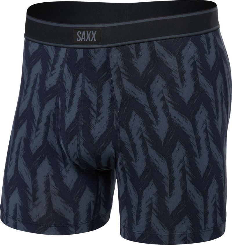 Daytripper Boxer Brief Fly, 5" Inseam - Mens - ikat chevron-deep navy 1