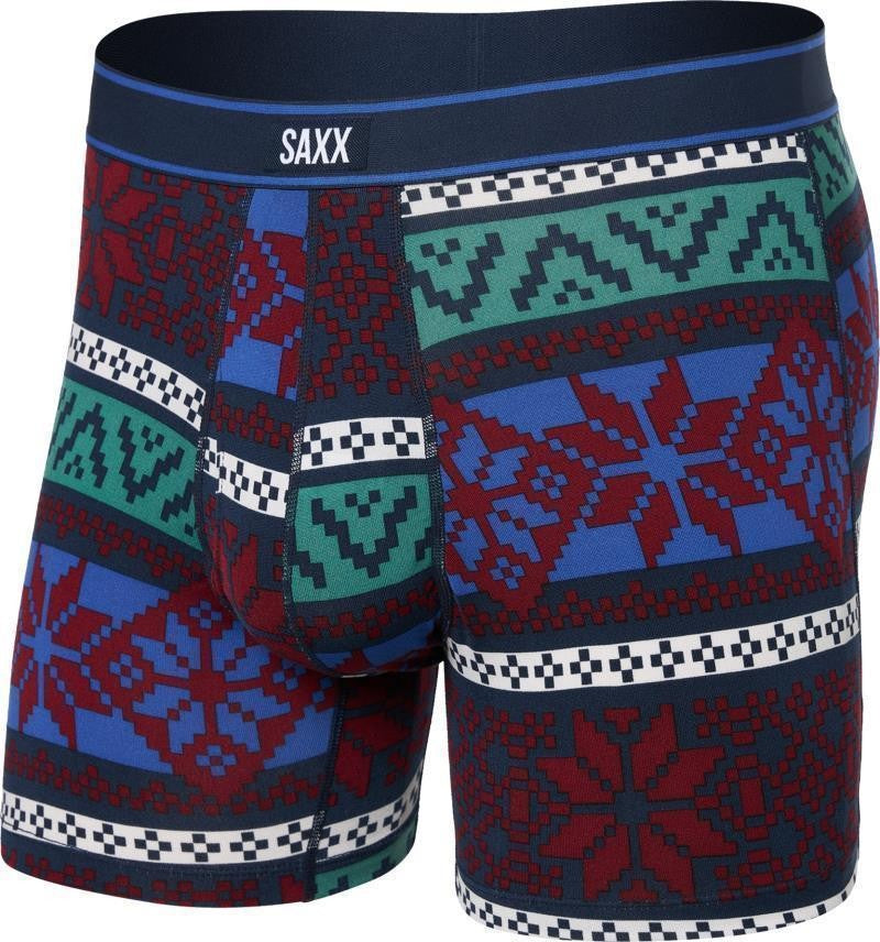 Daytripper Comfort Stretch Boxer Brief Fly, 5" Inseam - Mens - techno snow-multi 1