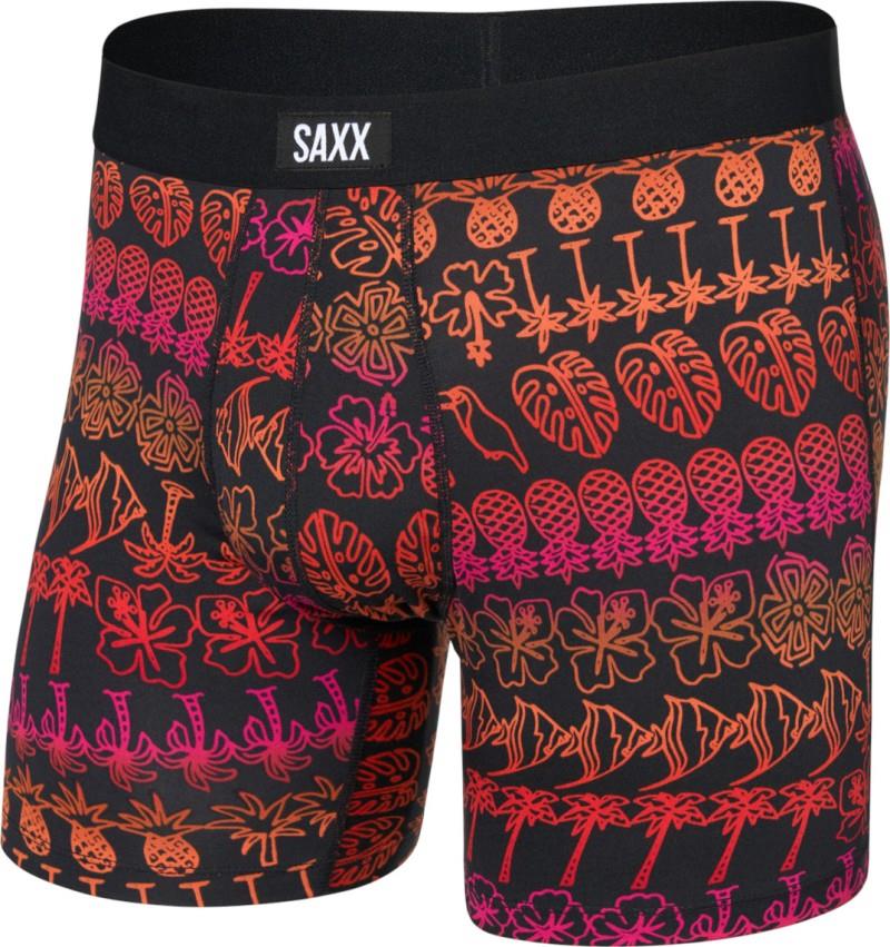 Daytripper Comfort Stretch Boxer Brief Fly, 5" Inseam - Mens - tropical lineup-black 1