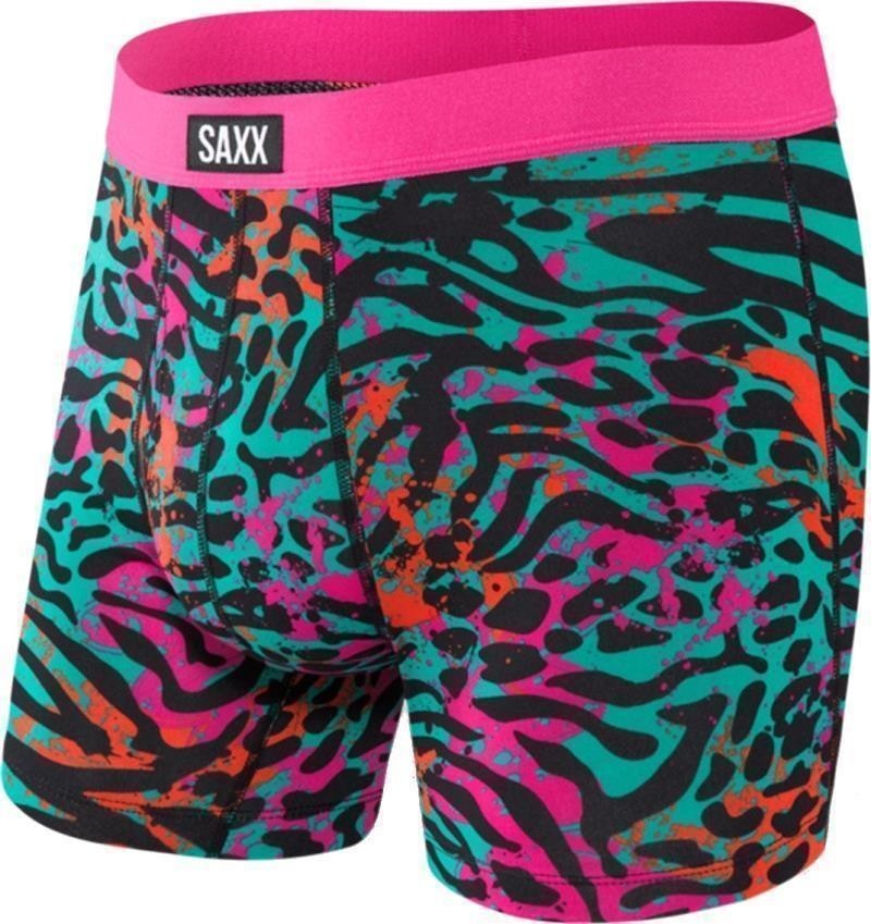 Daytripper Comfort Stretch Boxer Briefs w/ Fly, 5" Inseam - Mens - black cheetah party 1