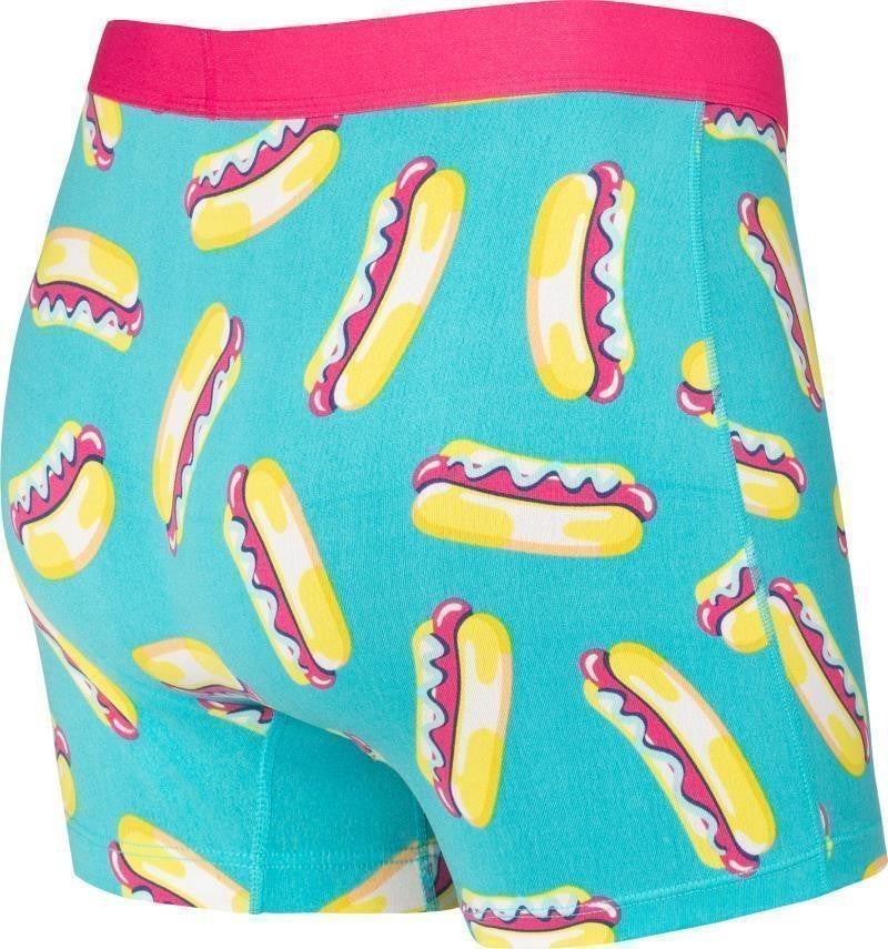 Daytripper Comfort Stretch Boxer Briefs w/ Fly, 5" Inseam - Mens - blue pop dog 1