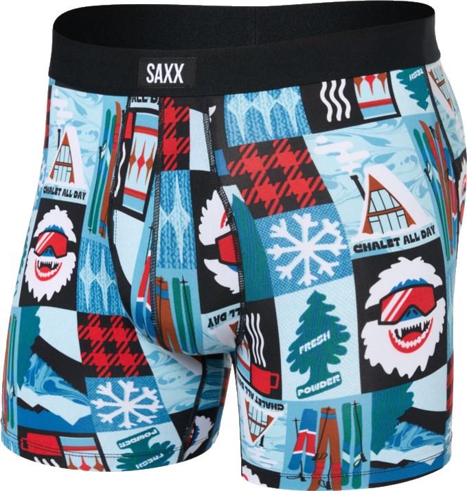 Daytripper Comfort Stretch Boxer Briefs w/ Fly, 5" Inseam - Mens - chalet all day-blue 1