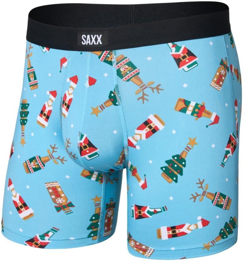Daytripper Comfort Stretch Boxer Briefs w/ Fly, 5" Inseam - Mens - cheers to beers-blue tide 1