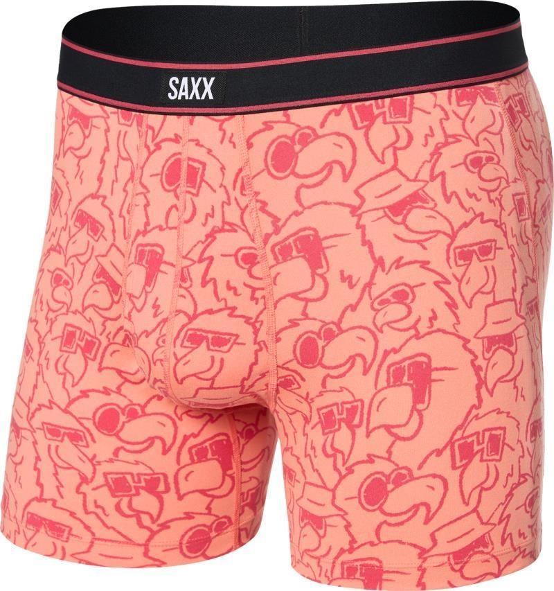 Daytripper Comfort Stretch Boxer Briefs w/ Fly, 5" Inseam - Mens - parrot party-fusion coral 1