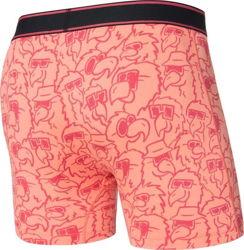 Daytripper Comfort Stretch Boxer Briefs w/ Fly, 5" Inseam - Mens - parrot party-fusion coral 1