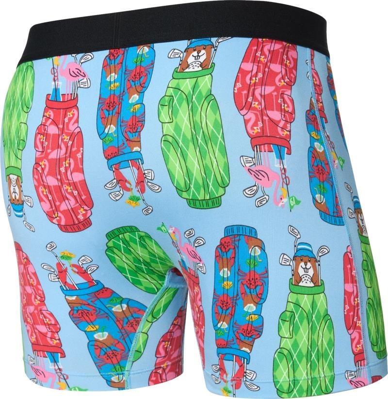 Daytripper Comfort Stretch Boxer Briefs w/ Fly, 5" Inseam - Mens - rad-iculous bags-azure 1