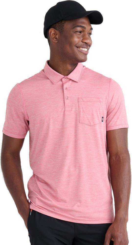 DropTemp All Day Cooling Polo - Mens - Gumball Heather 3