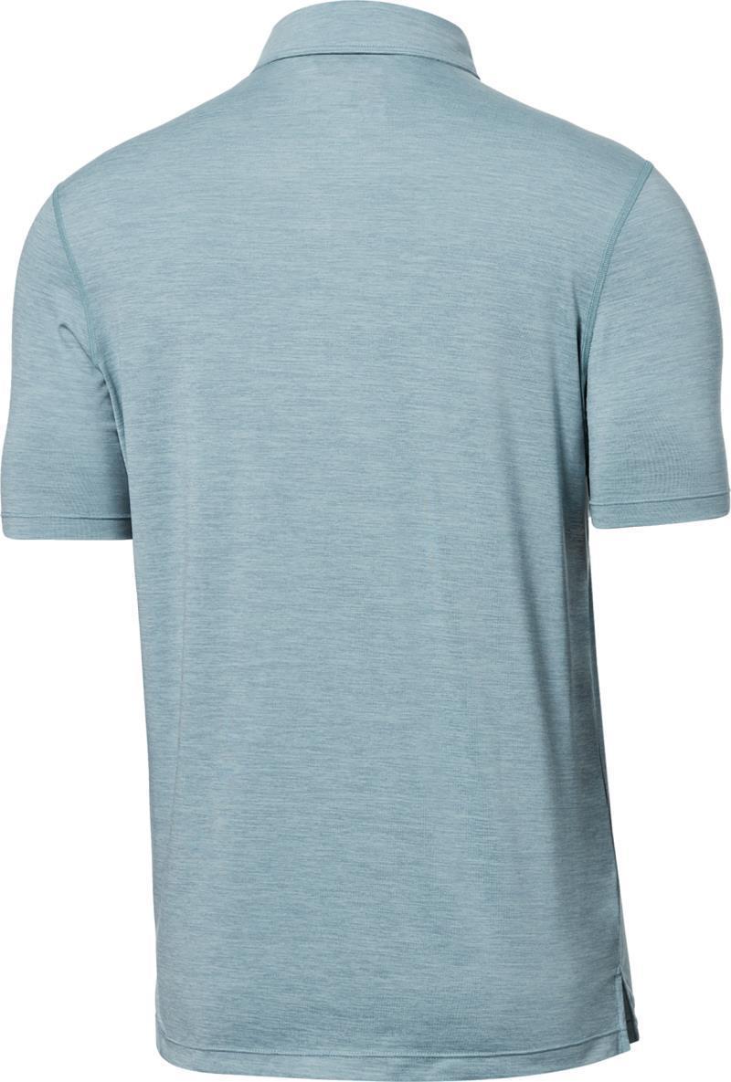DropTemp All Day Cooling Polo - Mens - Light Aqua Heather 2