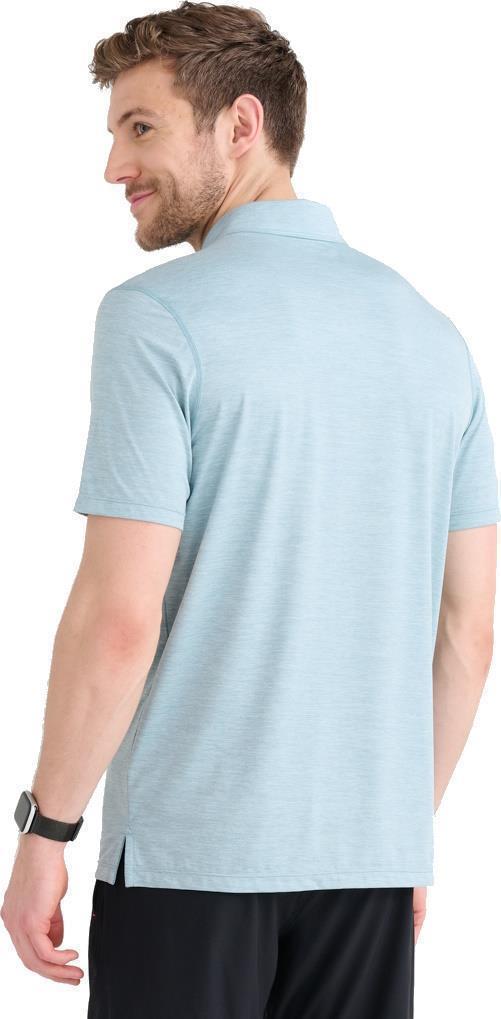 DropTemp All Day Cooling Polo - Mens - Light Aqua Heather 4