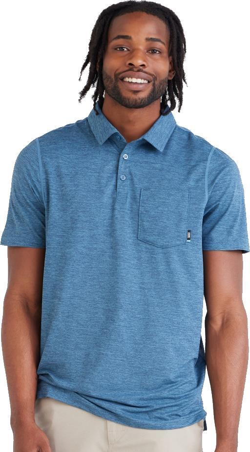 DropTemp All Day Cooling Polo - Mens - Storm Heather 1