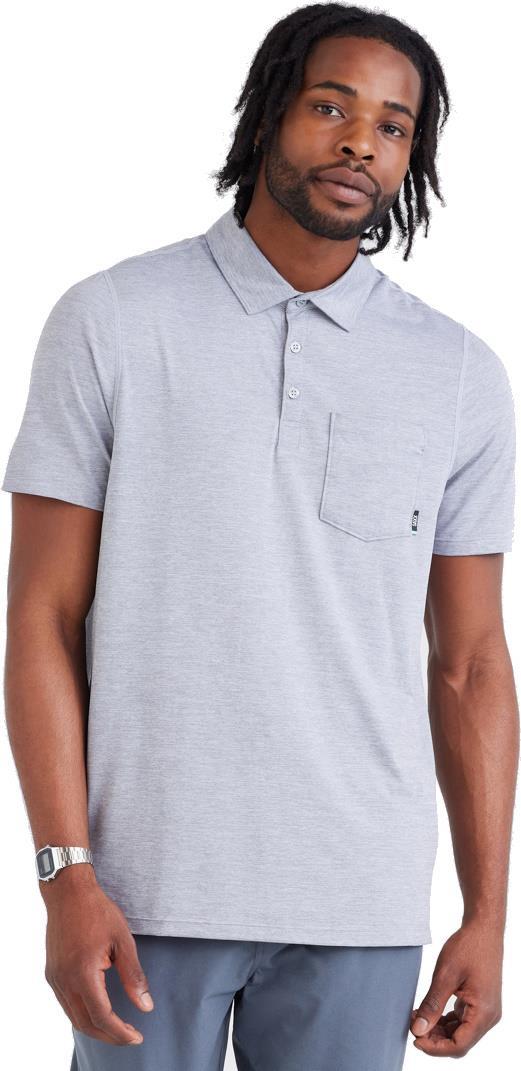 DropTemp All Day Cooling Polo - Mens - Tradewinds Heather 1