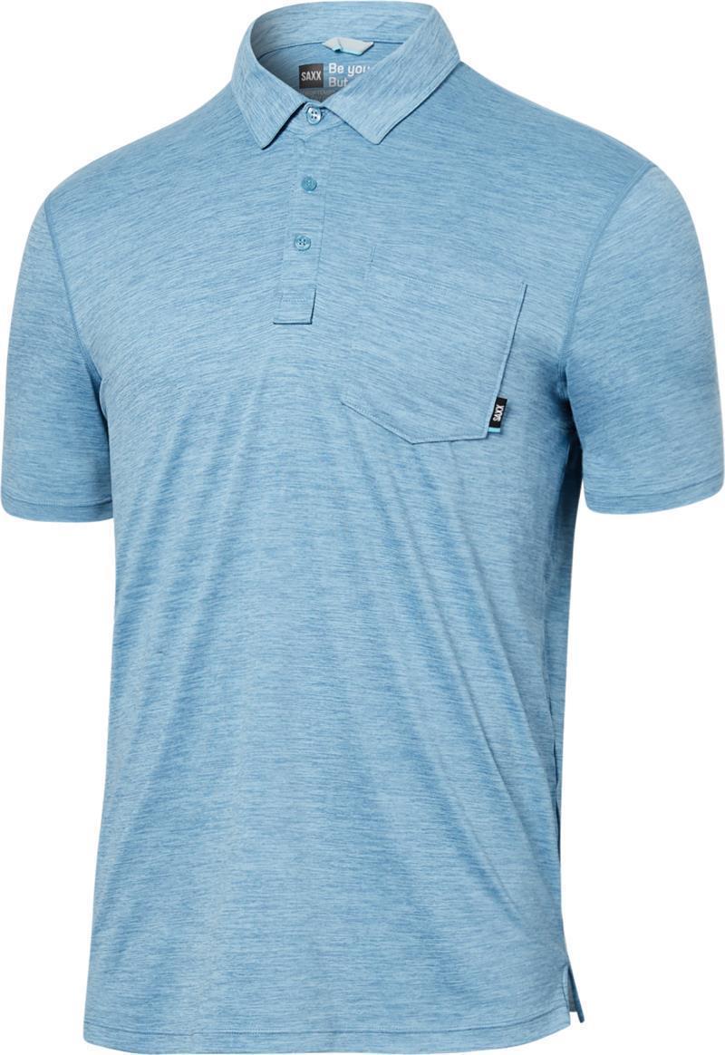 DropTemp All Day Cooling Polo - Mens - Washed Blue Heather 1