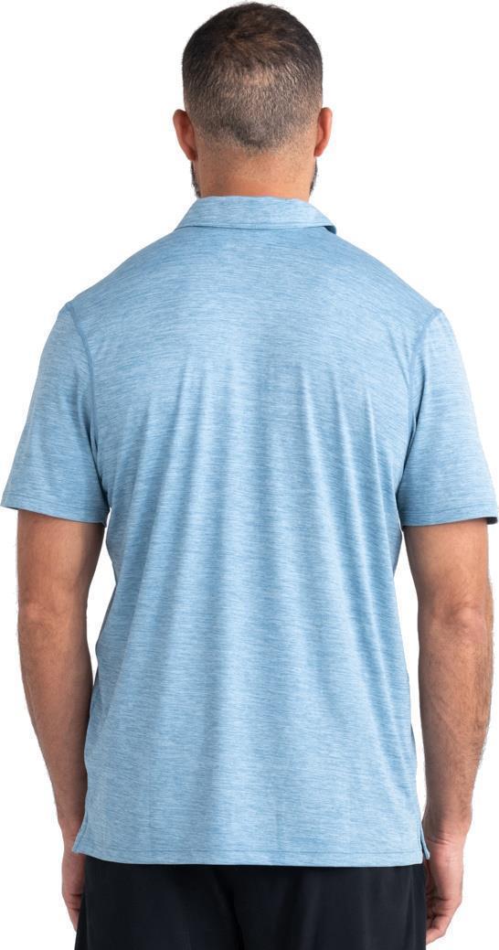 DropTemp All Day Cooling Polo - Mens - Washed Blue Heather 4