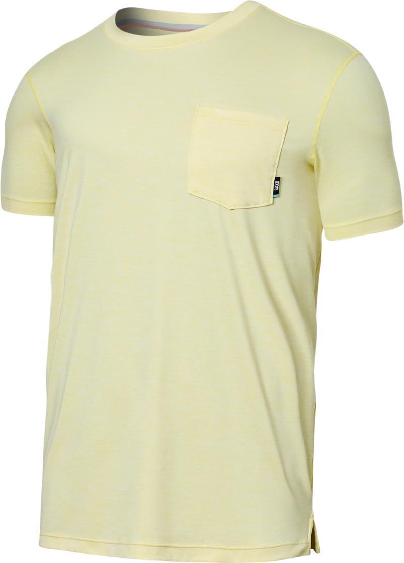 DropTemp All Day Cooling SS Pocket Tee - Mens - Lemon Twist Heather 1