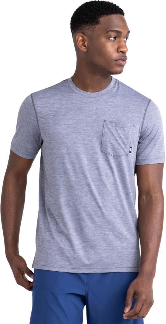 DropTemp All Day Cooling SS Pocket Tee - Mens - Shark Heather 3