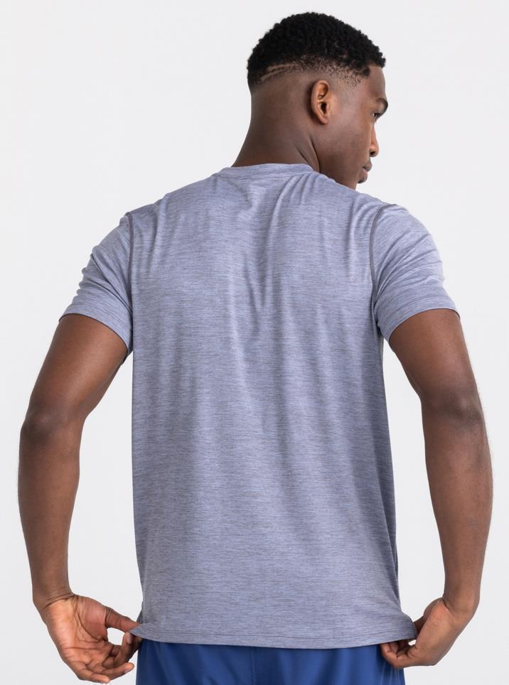 DropTemp All Day Cooling SS Pocket Tee - Mens - Shark Heather 4