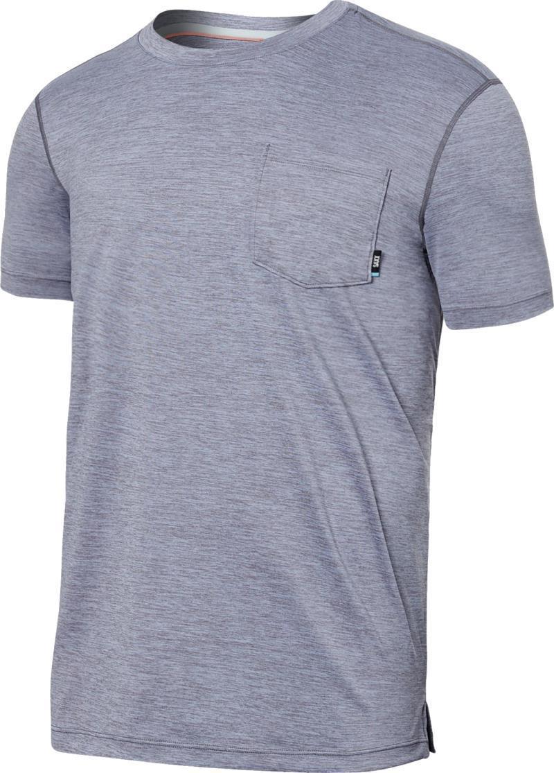 DropTemp All Day Cooling SS Pocket Tee - Mens - Shark Heather 1