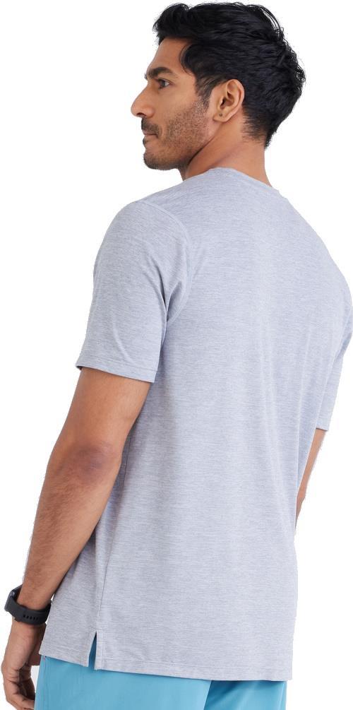 DropTemp All Day Cooling SS Pocket Tee - Mens - Tradewinds Heather 2