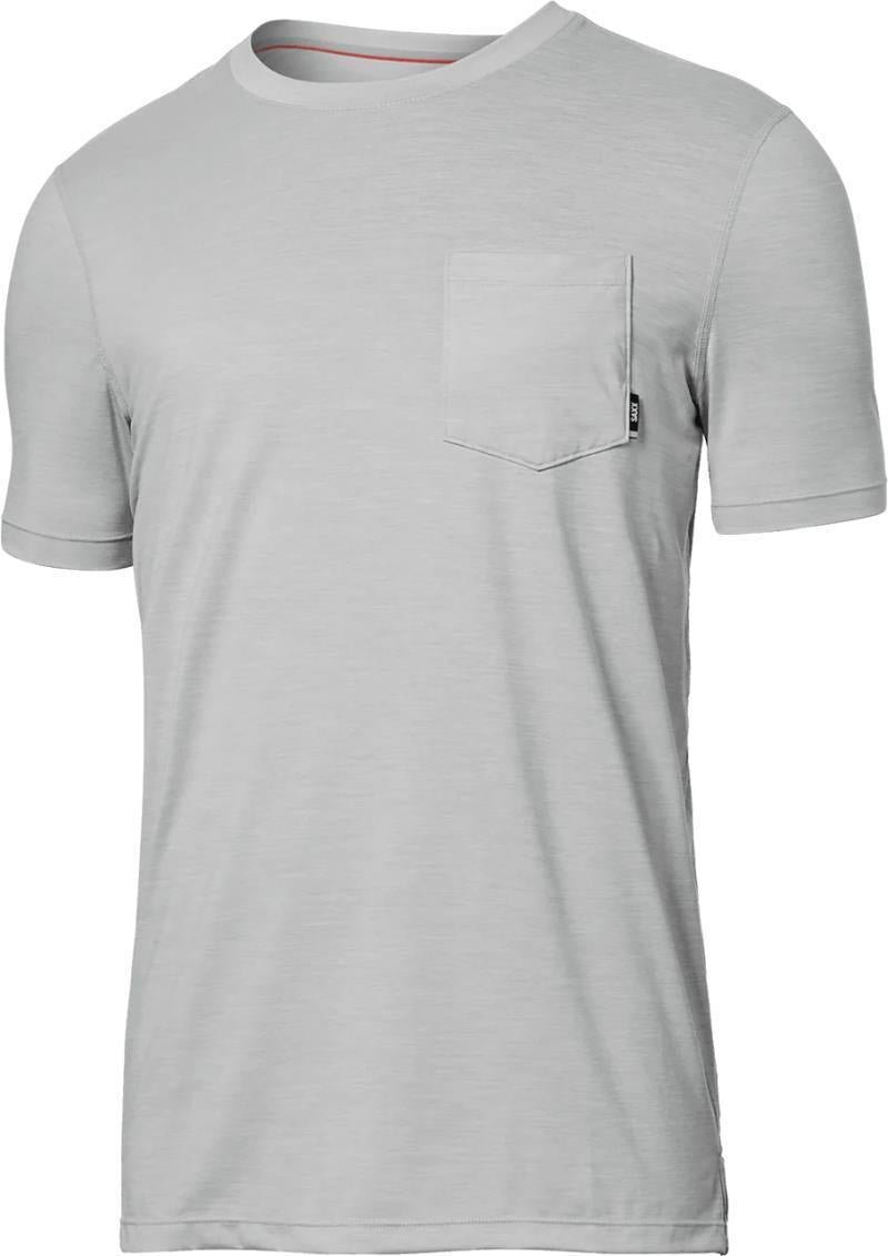 DropTemp All Day Cooling SS Pocket Tee - Mens - Vapor Grey Heather 1