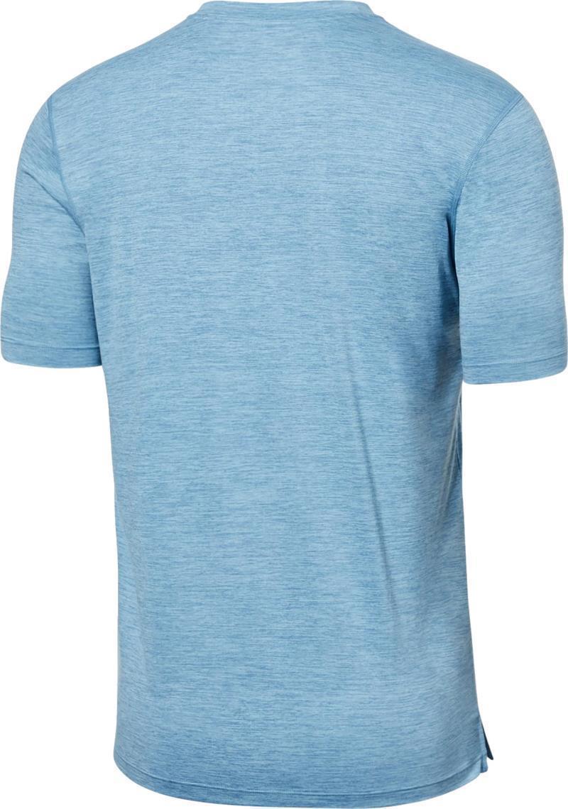 DropTemp All Day Cooling SS Pocket Tee - Mens - Washed Blue Heather 2