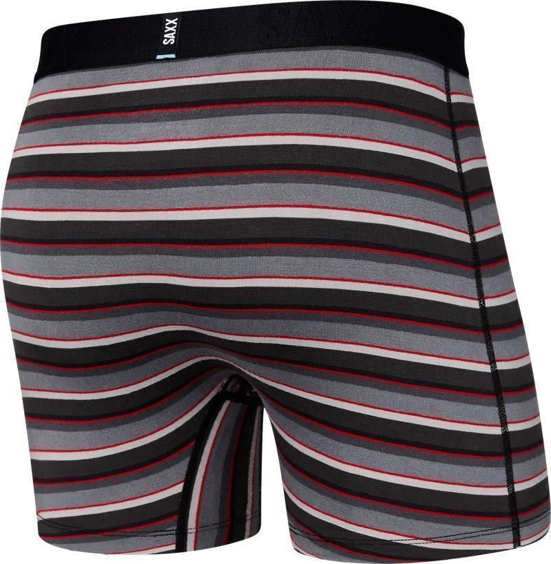 DropTemp Cooling Cotton Boxer Brief Fly, 5" Inseam - Mens - college stripe-grey 1