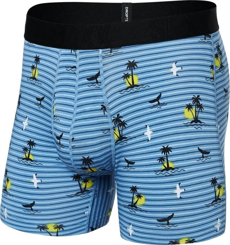 DropTemp Cooling Cotton Boxer Brief Fly, 5" Inseam - Mens - offshore breeze-blue 1