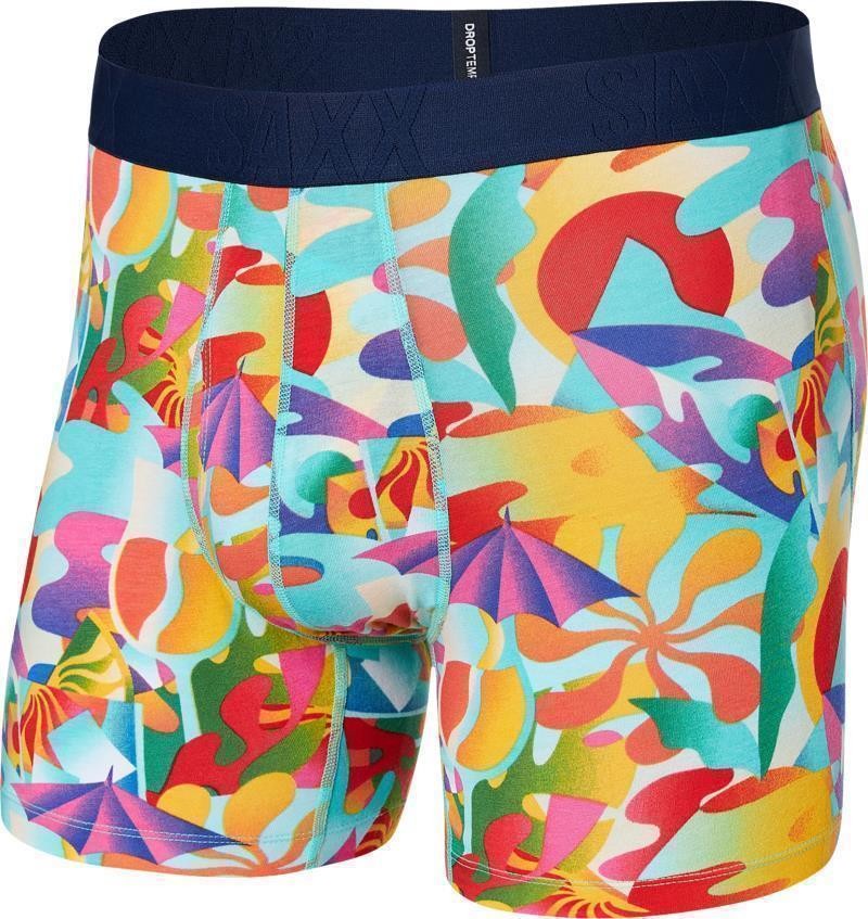 DropTemp Cooling Cotton Boxer Brief Fly, 5" Inseam - Mens - slushie tropics-multi 1