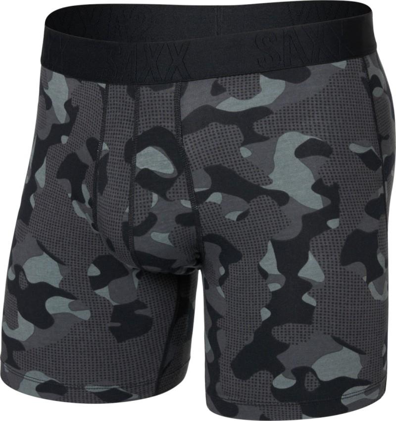 DropTemp Cooling Cotton Boxer Brief Fly, 6" Inseam - Mens - pebble camo-graphite 1