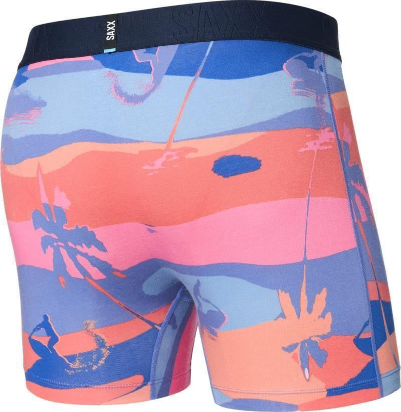 DropTemp Cooling Cotton Boxer Briefs w/ Fly, 5" Inseam - Mens - bright palmski-multi 1