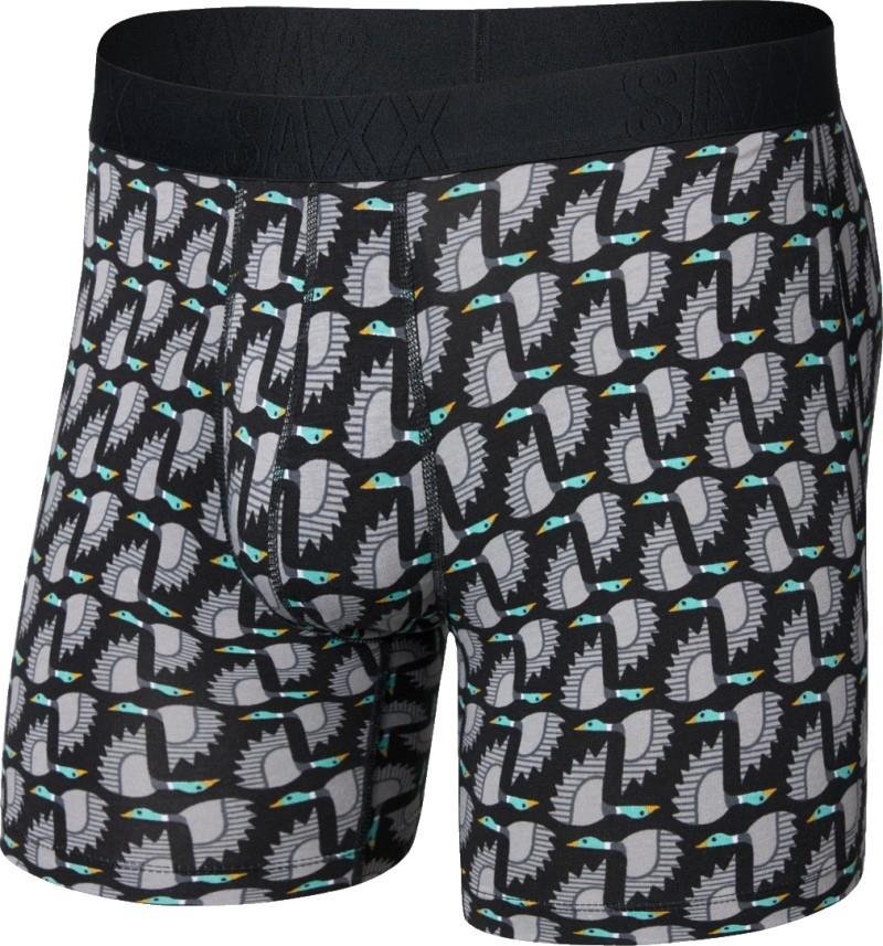 DropTemp Cooling Cotton Boxer Briefs w/ Fly, 6" Inseam - Mens - flight pattern-black 1