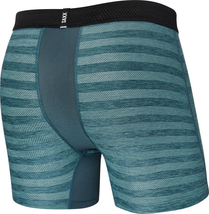 DropTemp Cooling Mesh Boxer Brief Fly, 5" Inseam - Mens - Washed Teal Heather 2