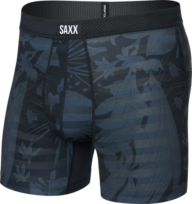 DropTemp Cooling Mesh Boxer Brief Fly, 5" Inseam - Mens - jungle noir-black 1