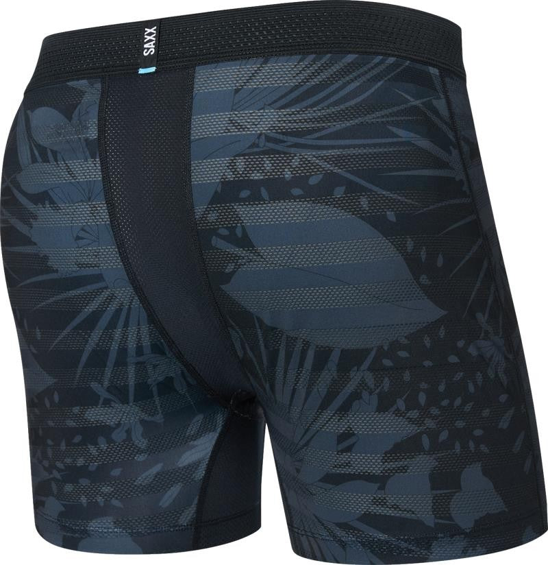 DropTemp Cooling Mesh Boxer Brief Fly, 5" Inseam - Mens - jungle noir-black 1