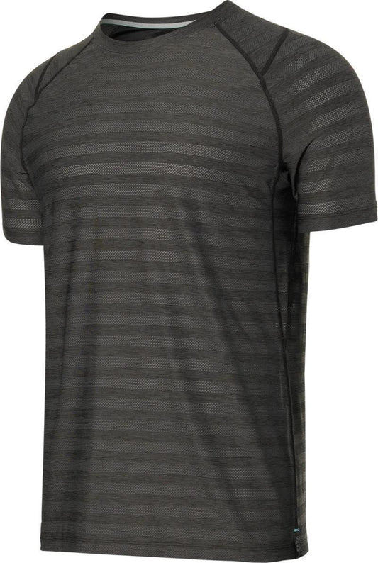 DropTemp Cooling Mesh Crew - Mens - Black Heather 1