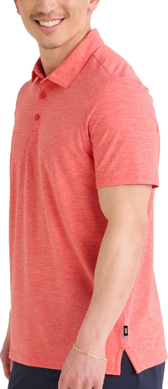 Droptemp All Day Cooling Polo - Mens - coral red heather 1