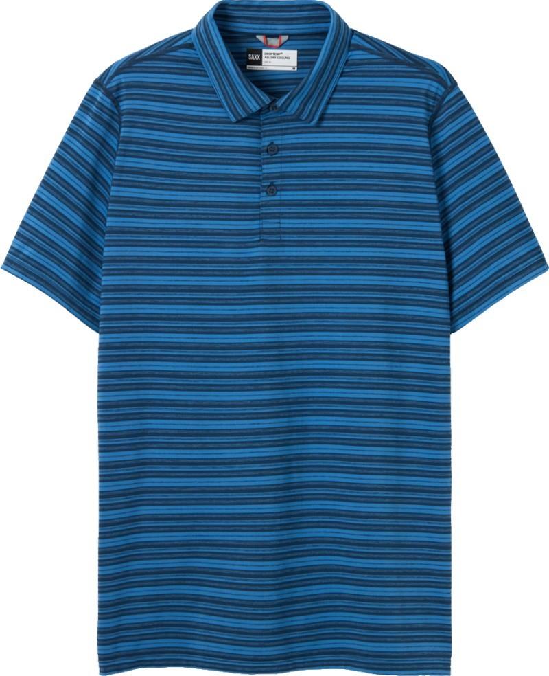 Droptemp All Day Cooling Polo - Mens - dark denim stripe 1