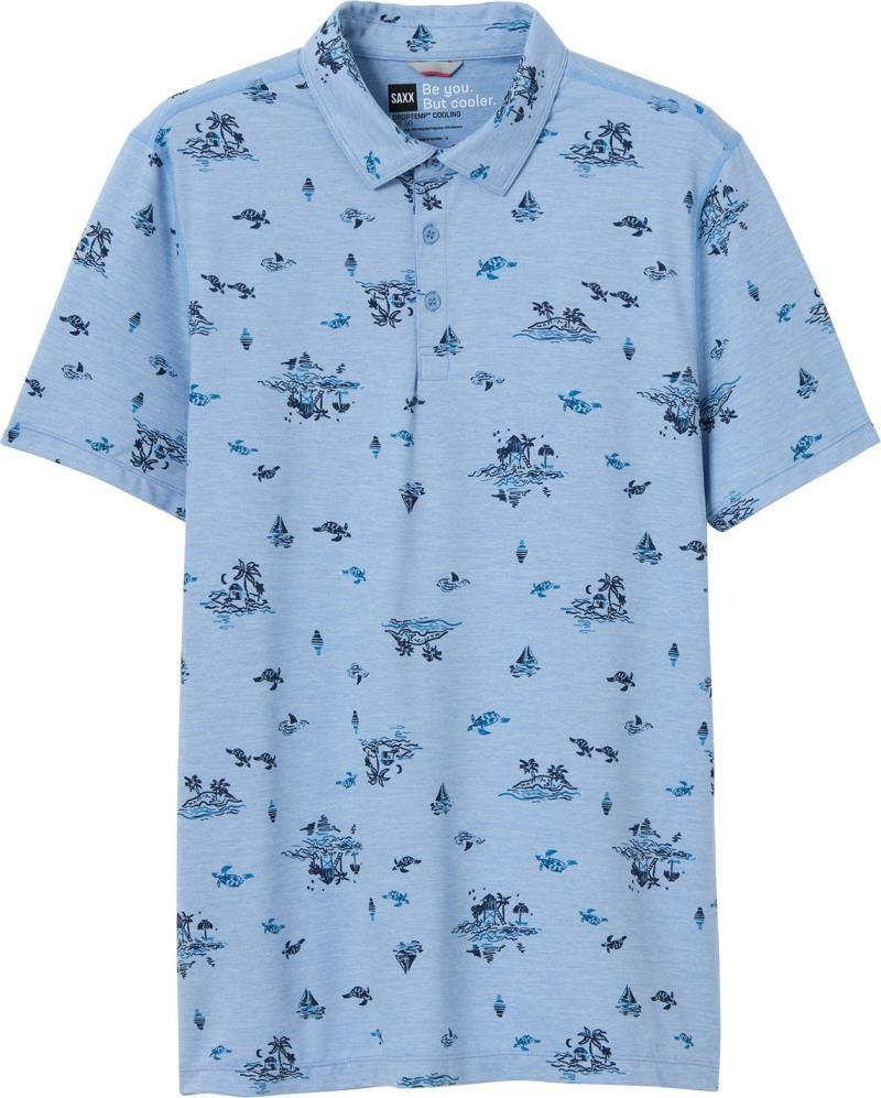 Droptemp All Day Cooling Polo - Mens - island life-bel air blue 1