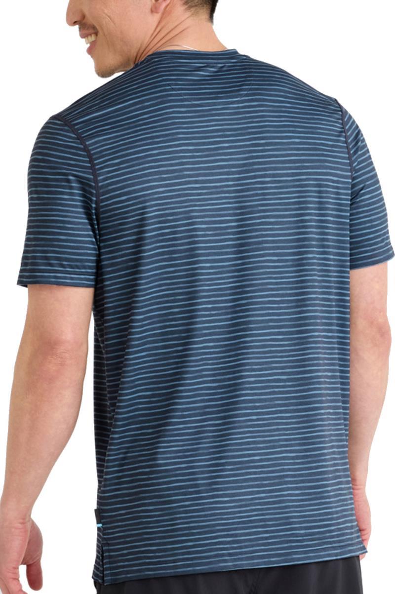 Droptemp All Day Cooling SS Tee - Mens - navy marker stripe 1
