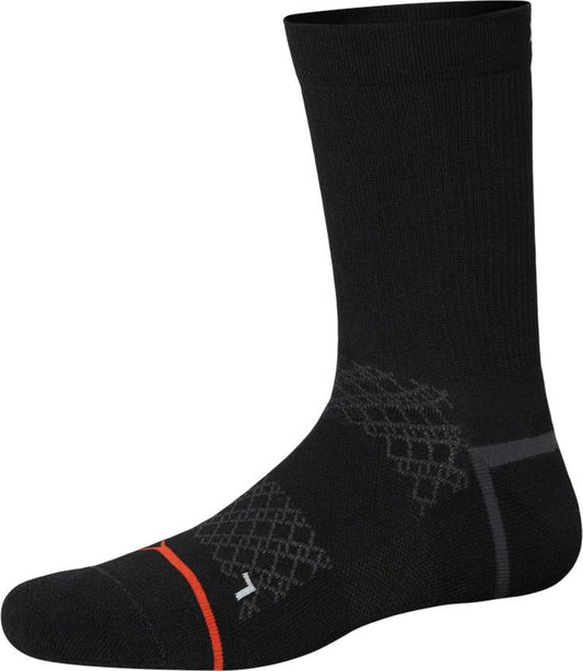 Foot Hold Mid-Weight Crew Socks - Mens - black 1