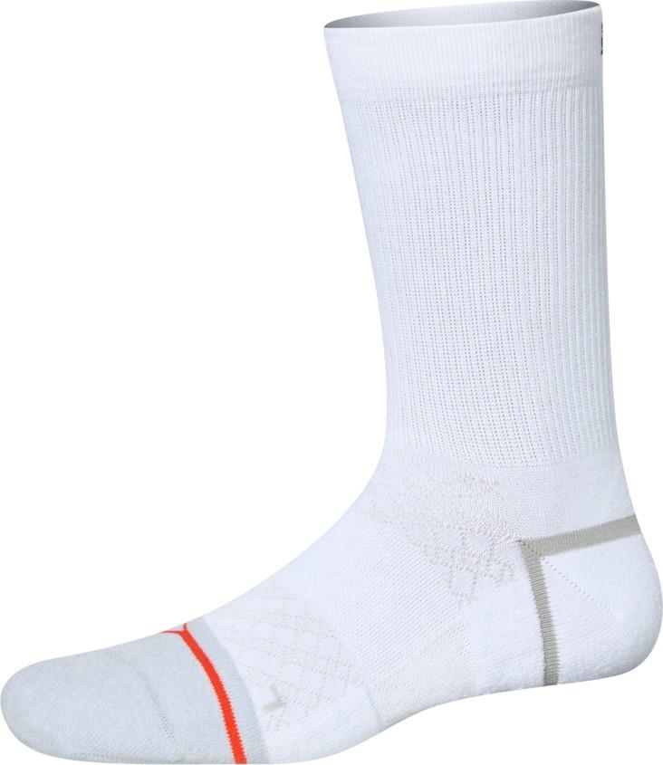 Foot Hold Mid-Weight Crew Socks - Mens - white 1