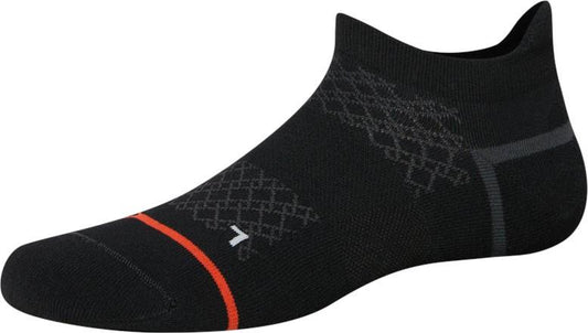 Foot Hold Mid-Weight Low Show Socks - Mens - black 1