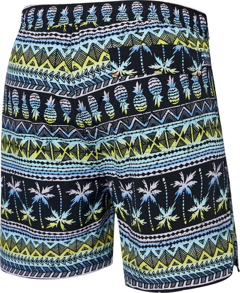 Go Coastal 2n1 Volley, 5" Inseam - Mens - Pina Stripe-Black Multi 2