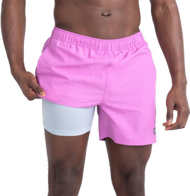 Go Coastal 2n1 Volley, 5" Inseam - Mens - Super Orchid 5