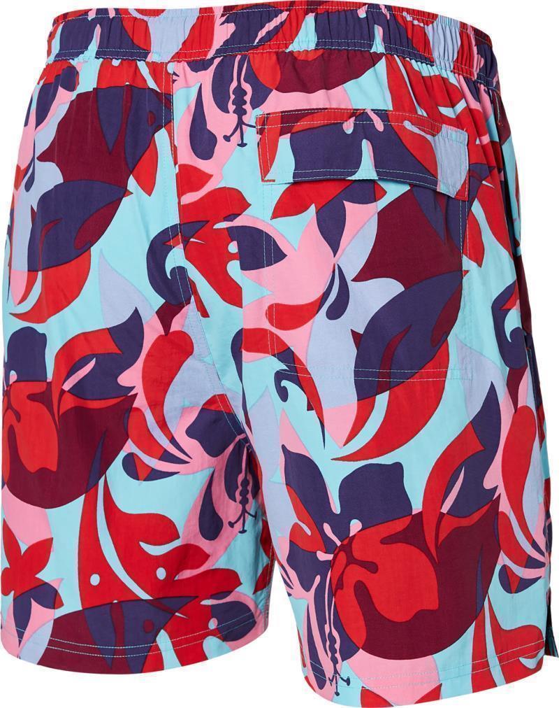 Go Coastal 2n1 Volley, 5" Inseam - Mens - Tropical Lens-Red Multi 2