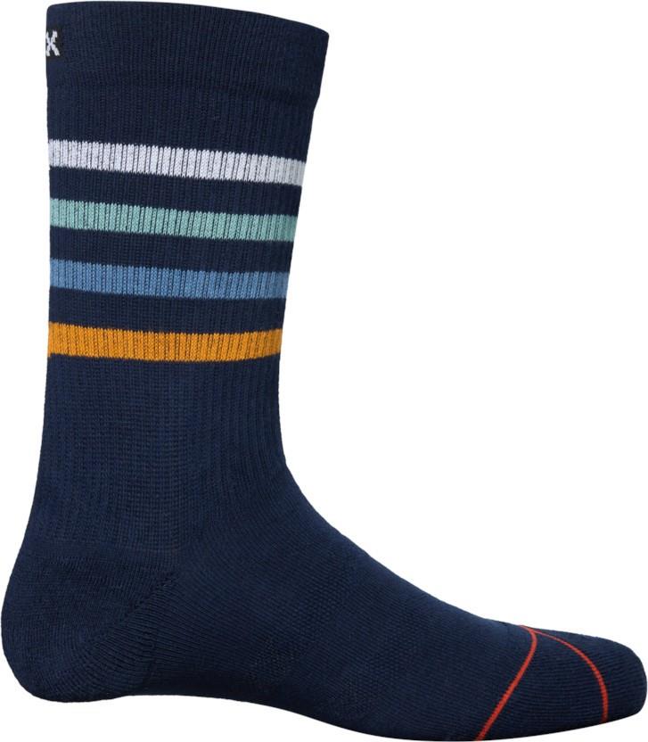 Good Form Crew Socks - Mens - blue bold stripe 1