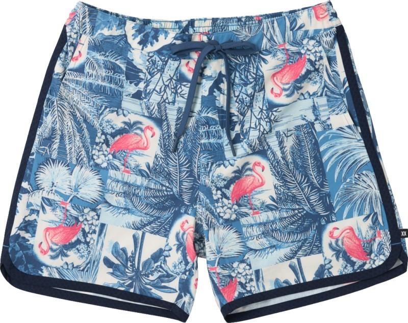 Harbormaster 2n1 Trunks, 5" Inseam - Mens - botanique-washed indigo 1