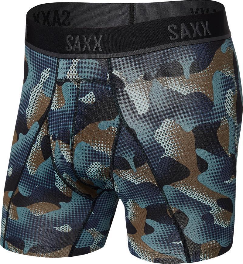 Kinetic Light-Compression Mesh Boxer Brief, 5" Inseam - Mens - Atomic Camo-Blue 1