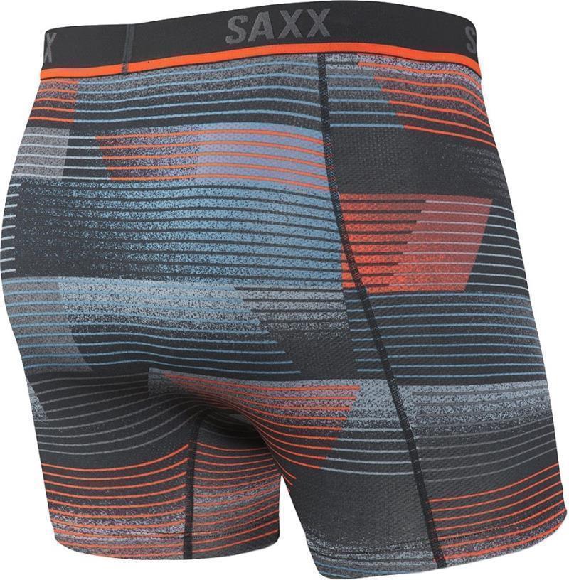 Kinetic Light-Compression Mesh Boxer Brief, 5" Inseam - Mens - Black Sonic Stripe 2